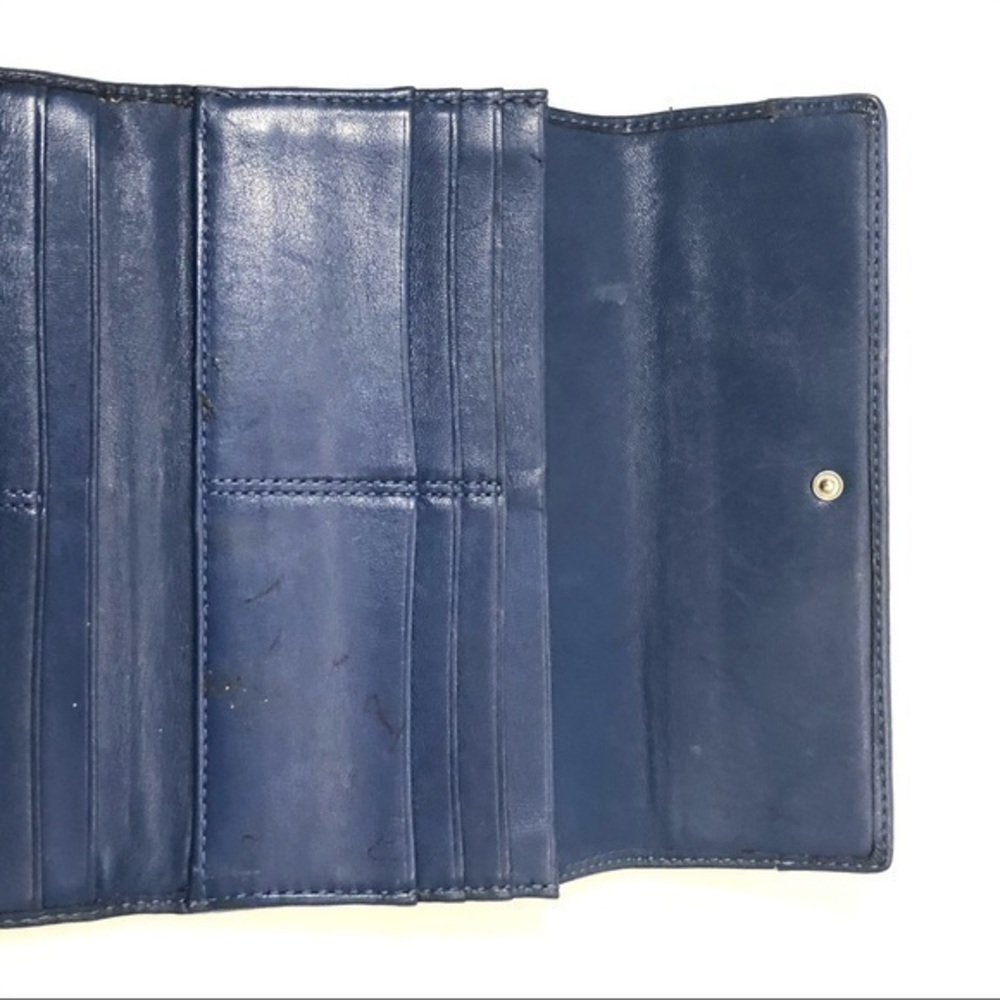 Coach Ashley blue leather checkbook wallet - Picture 7 of 13